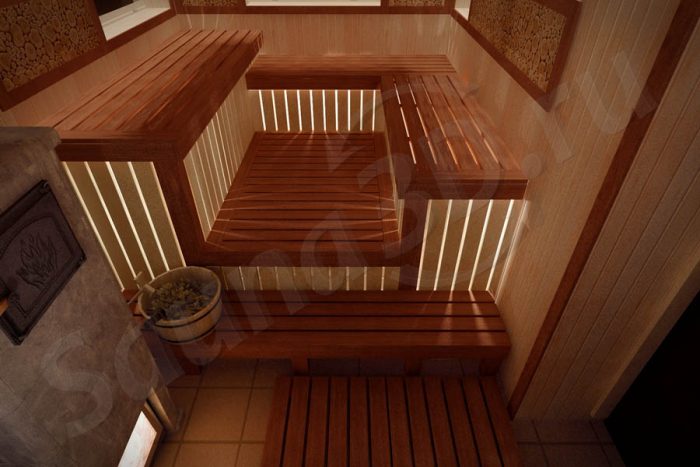 752 дизайн проект бани с дровяной печью в талькохлорите