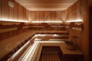 779 дизайн проект бани из кедра дровяная печь KASTOR SAGA плитка TULIKIVI